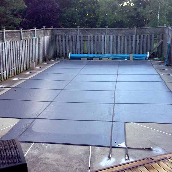 Custom Inground Swimming Pool Winter Safety Covers In Whitby & Durham Region, Ontario